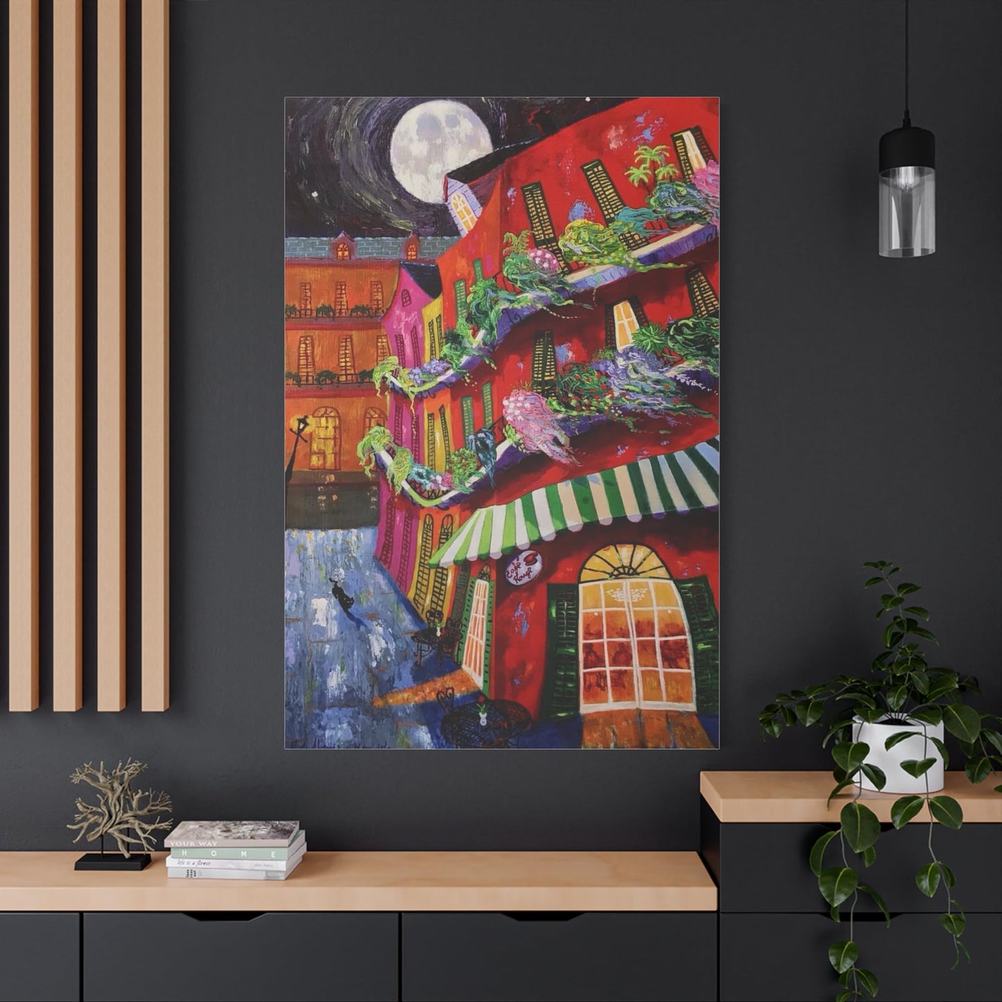 Cafe’ Rouge - Richard Lewis - Canvas Art Print