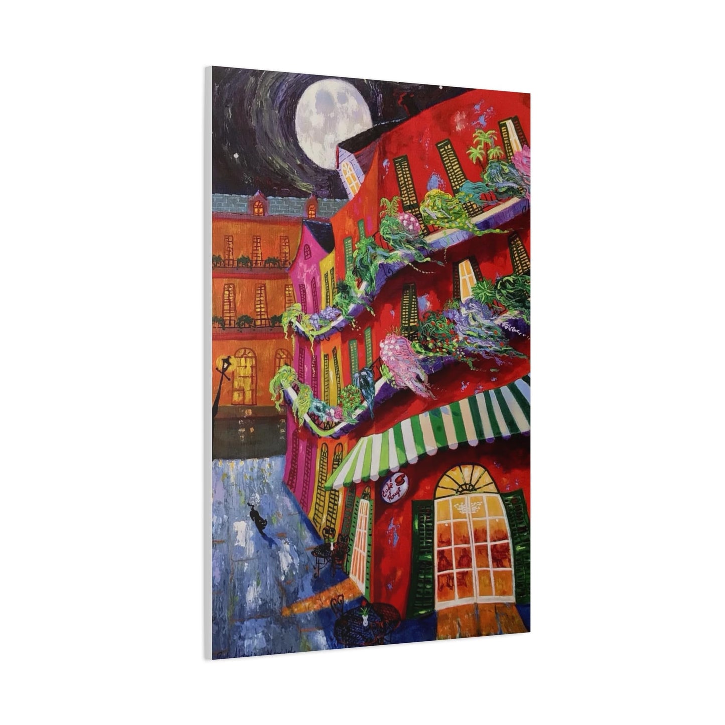 Cafe’ Rouge - Richard Lewis - Canvas Art Print