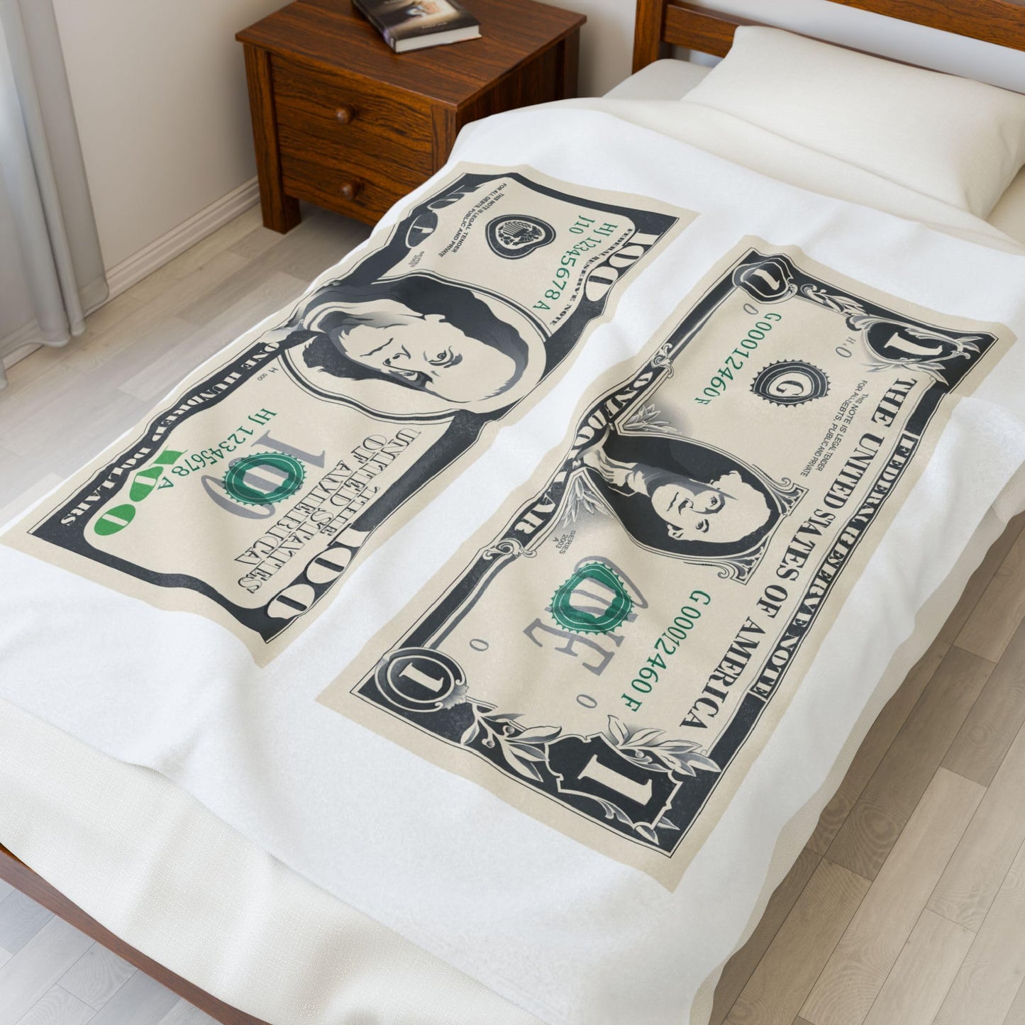 Money - Velveteen Plush Blanket