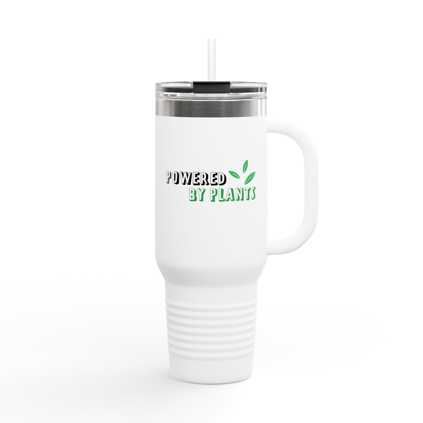 Powered By Plants - Eco-Friendly Insulated Travel Mug, 40oz