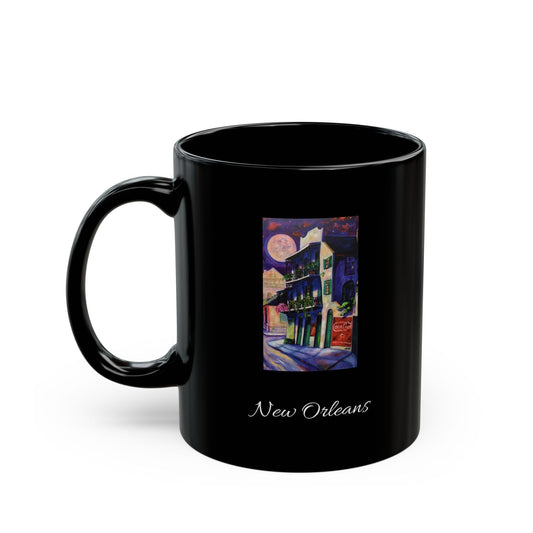 Old Signs - Vive Le Vieux Carre' - Richard Lewis - New Orleans - Black Mug