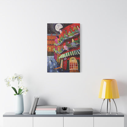 Cafe’ Rouge - Richard Lewis - Canvas Art Print