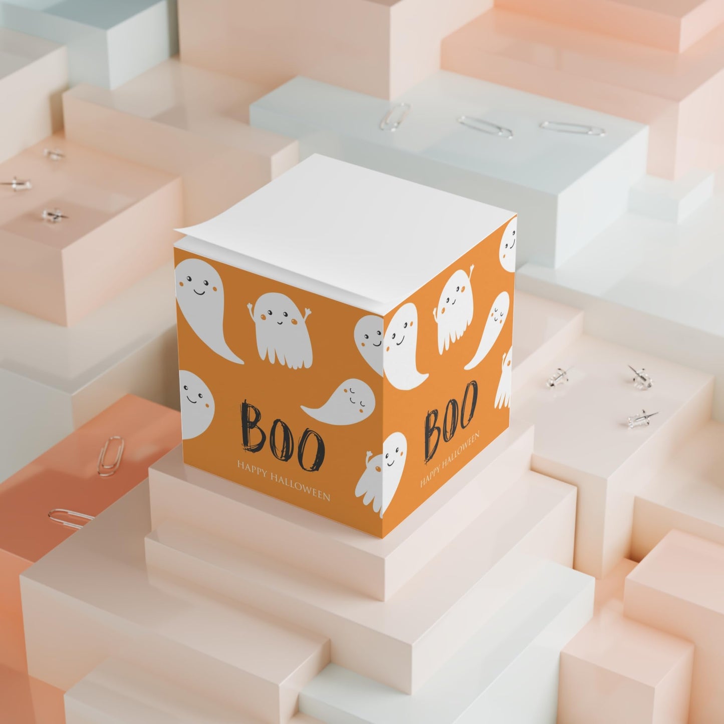 Ghosts Note Cube - Halloween - Office Supplies