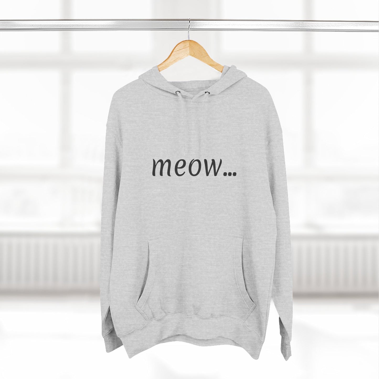 meow... - Cozy Cat Lover Hoodie - Fleece - Casual Wear
