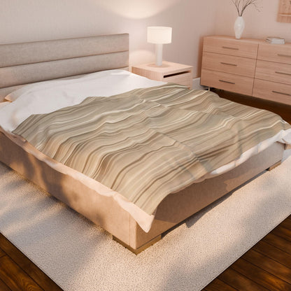 Light Wood Texture - Luxurious Velveteen Plush Blanket