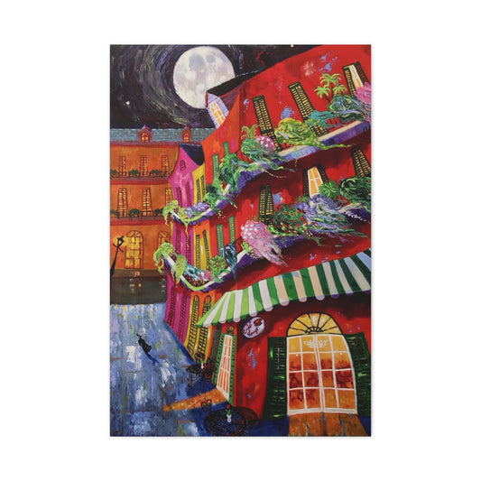 Cafe’ Rouge - Richard Lewis - Canvas Art Print