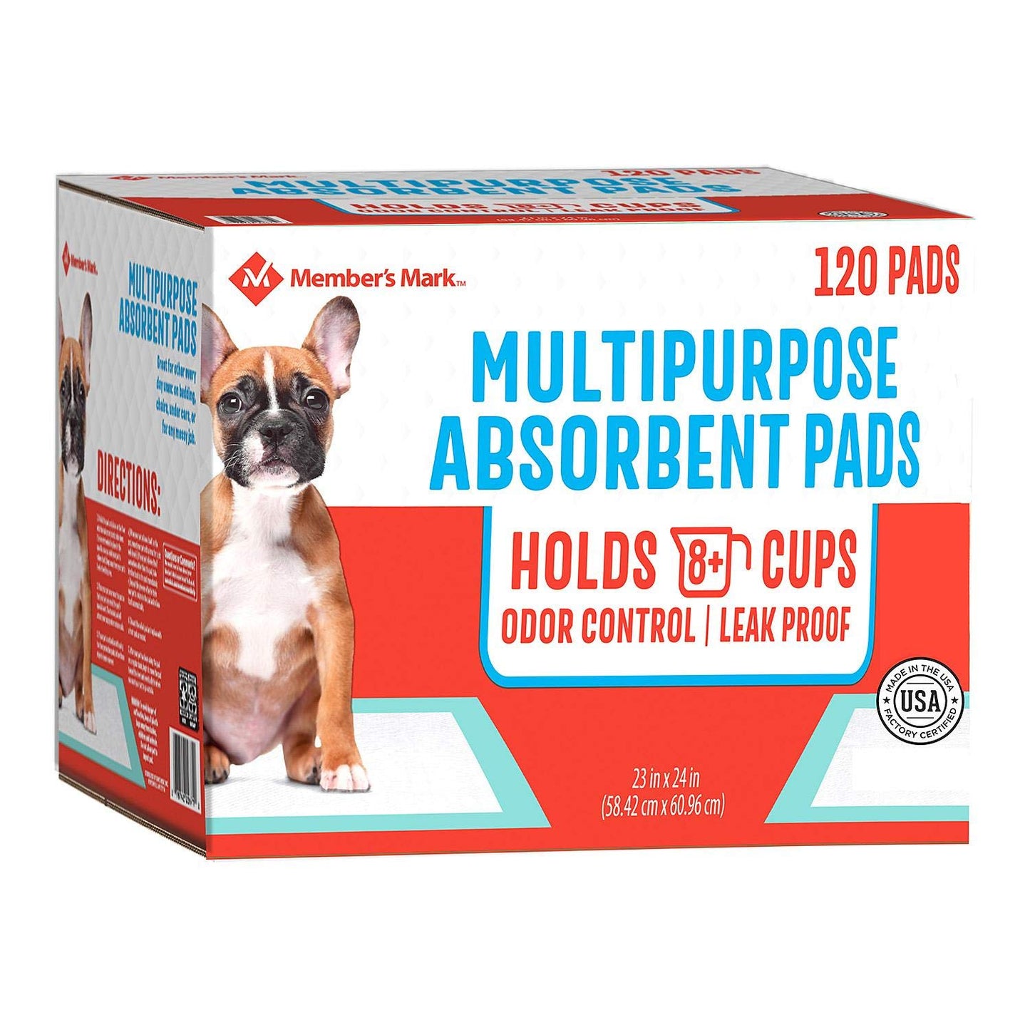 Member's Mark Member's Mark Puppy Multipurpose Absorbent Pads Net Count 120 Pads, 120 Count