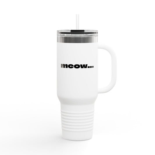 meow... - Insulated Travel Mug, 40oz