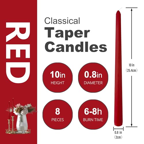 Taper Candles - 10in - White