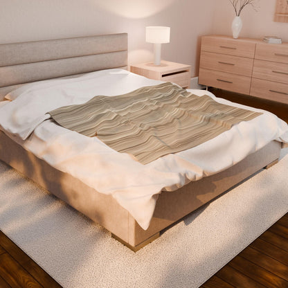Light Wood Texture - Luxurious Velveteen Plush Blanket