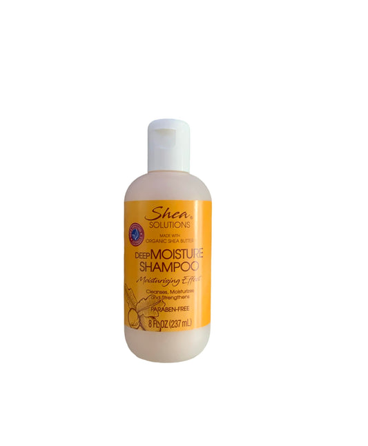Shea Solutions Deep Moisture Shampoo, Moisturizing Effect, 8 fl oz, Paraben-Free