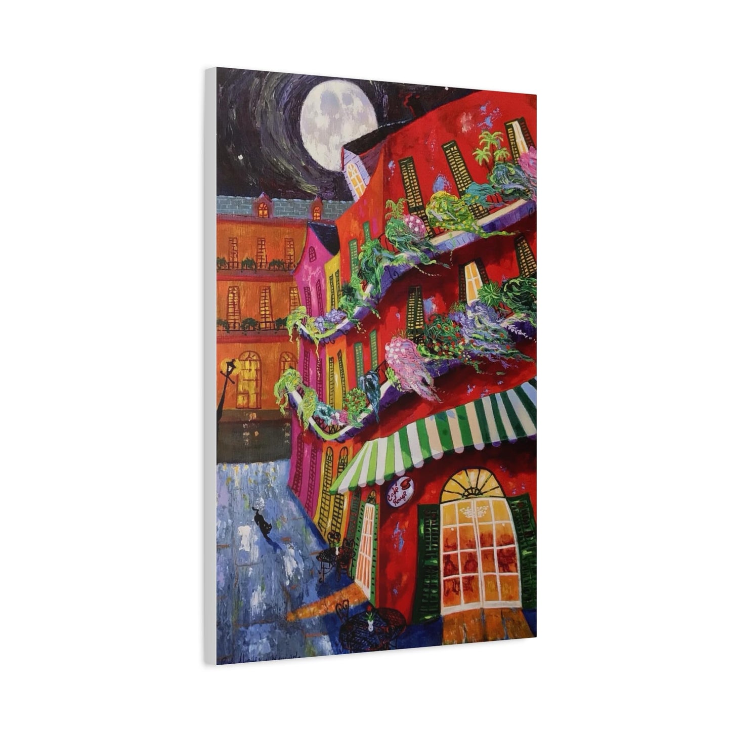 Cafe’ Rouge - Richard Lewis - Canvas Art Print