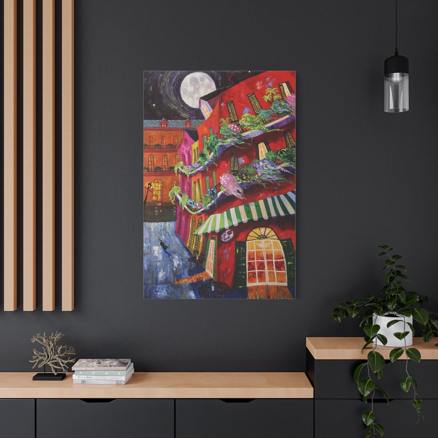 Cafe’ Rouge - Richard Lewis - Canvas Art Print