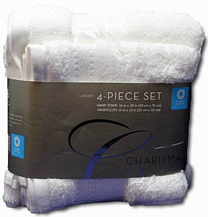 Charisma Plush Towels Bundle | Includes: 2 Luxury Bath Towels, Hand Towels & Washcloths | Quality, Ultra Soft Towel Set | 6 Pieces