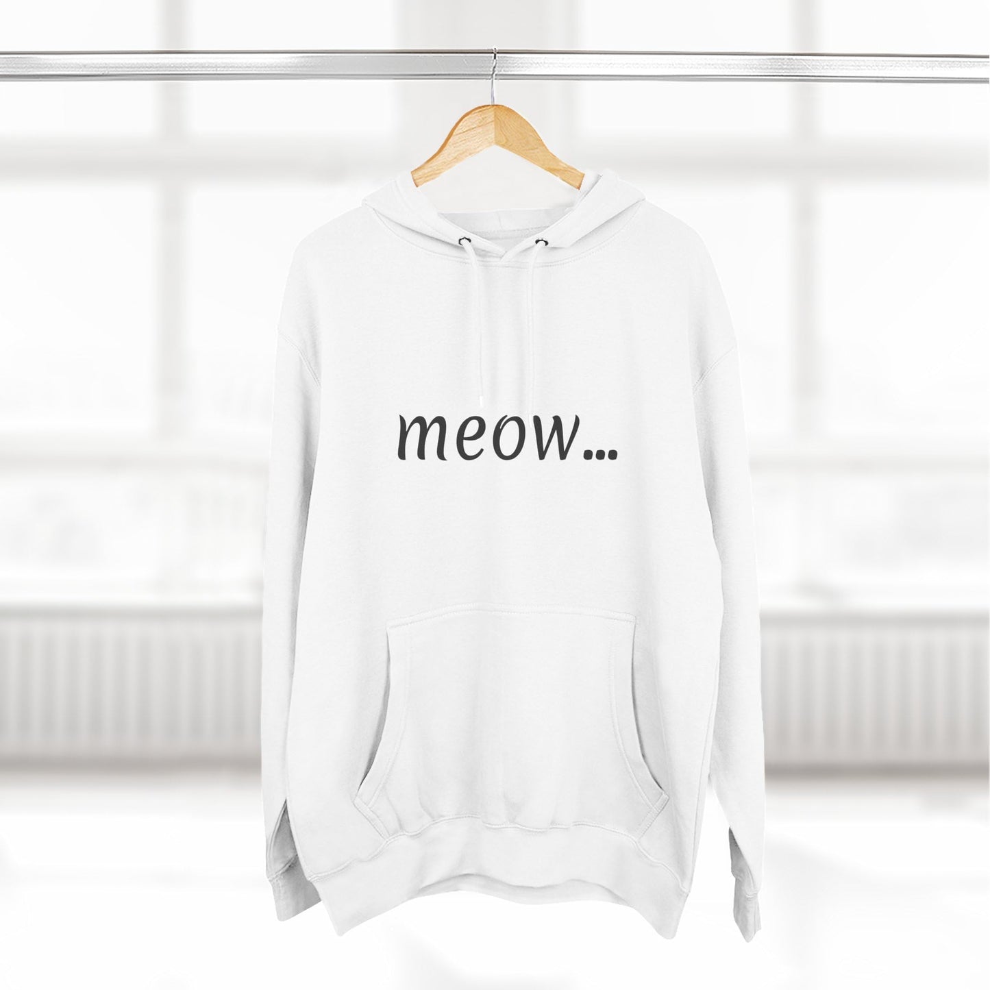 meow... - Cozy Cat Lover Hoodie - Fleece - Casual Wear