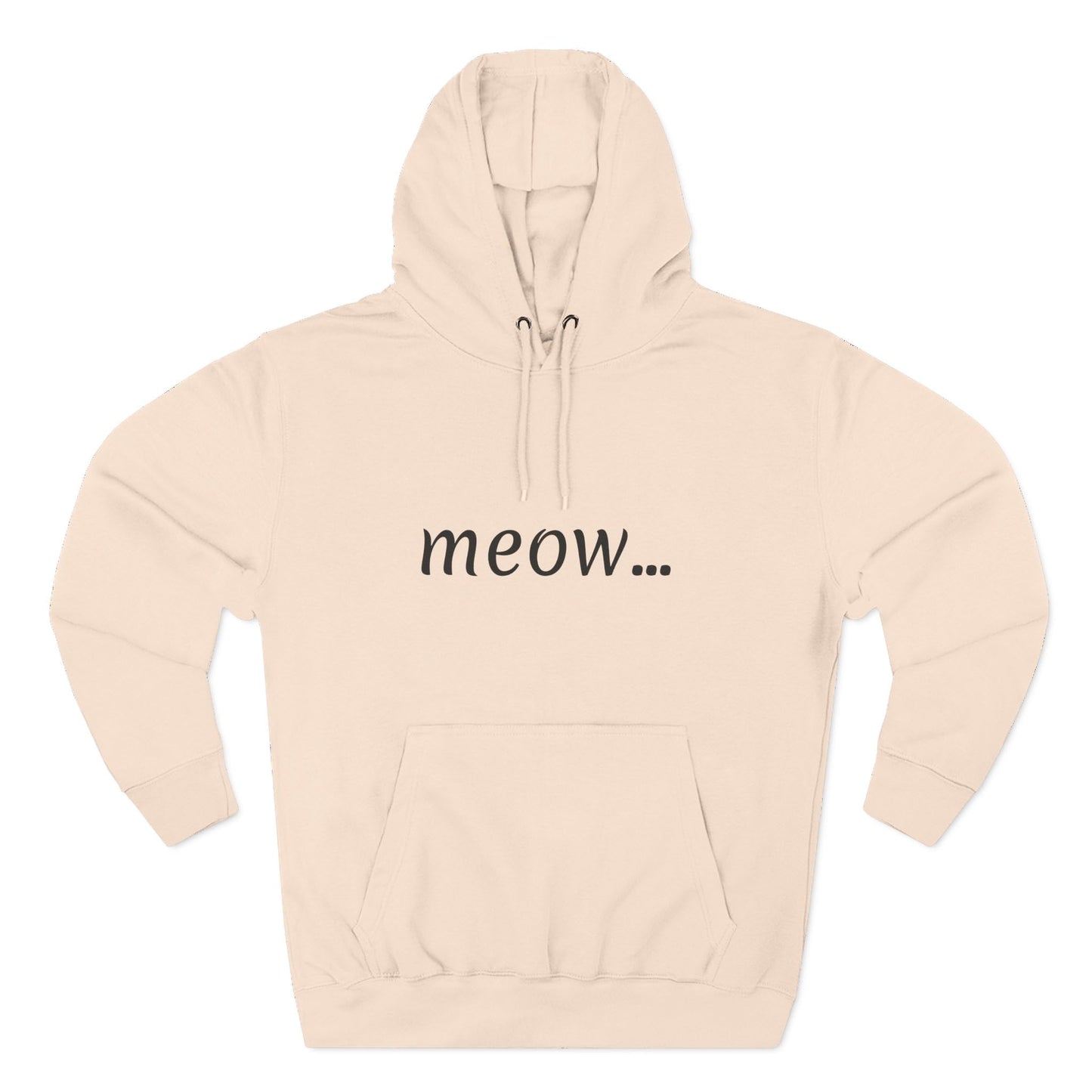 meow... - Cozy Cat Lover Hoodie - Fleece - Casual Wear