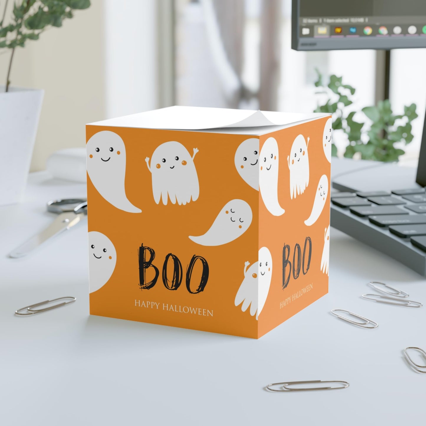 Ghosts Note Cube - Halloween - Office Supplies