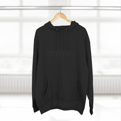 meow... - Cozy Cat Lover Hoodie - Fleece - Casual Wear