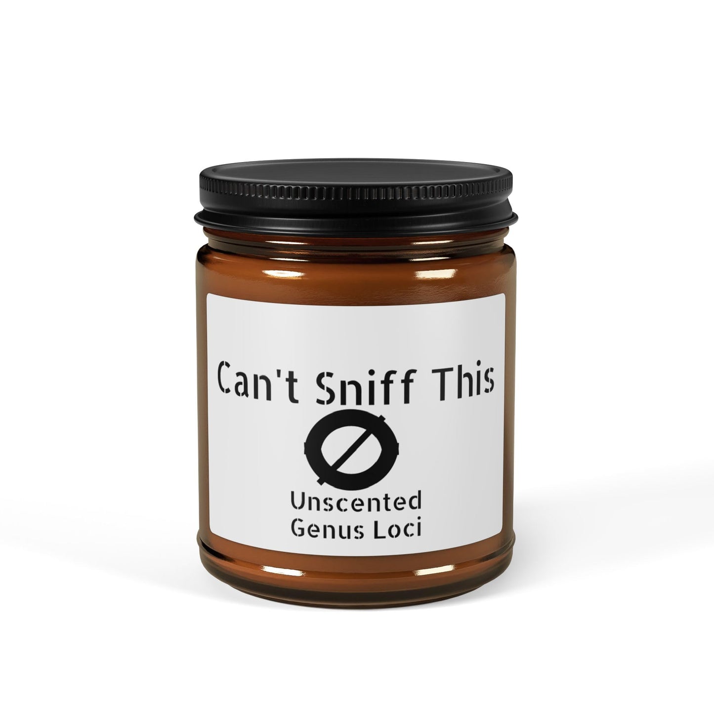 Can't Sniff This - Unscented Soy Candle - Amber Jar