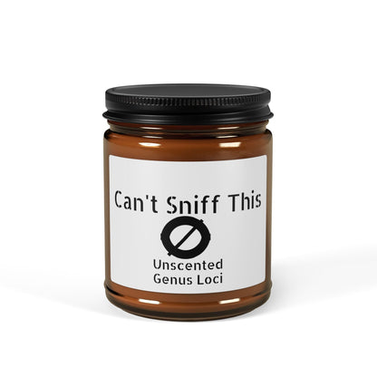 Can't Sniff This - Unscented Soy Candle - Amber Jar