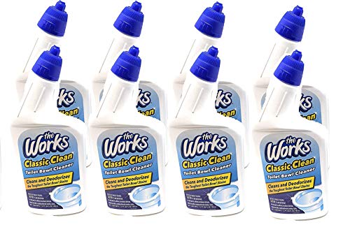Classic Clean Toilet Bowl Cleaner - The Works - 8-Pack (24 Oz Each)