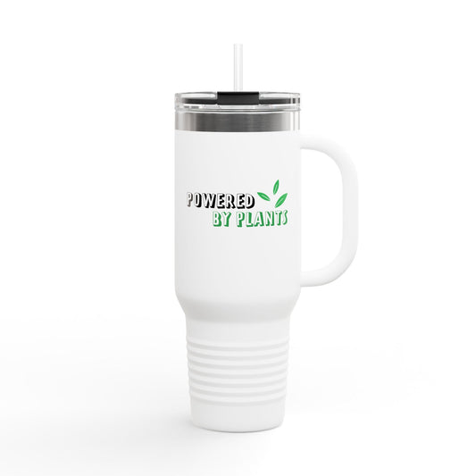 Powered By Plants - Eco-Friendly Insulated Travel Mug, 40oz