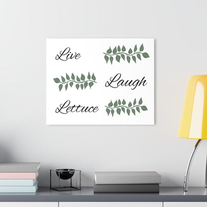 Live Laugh Lettuce 20"x16"