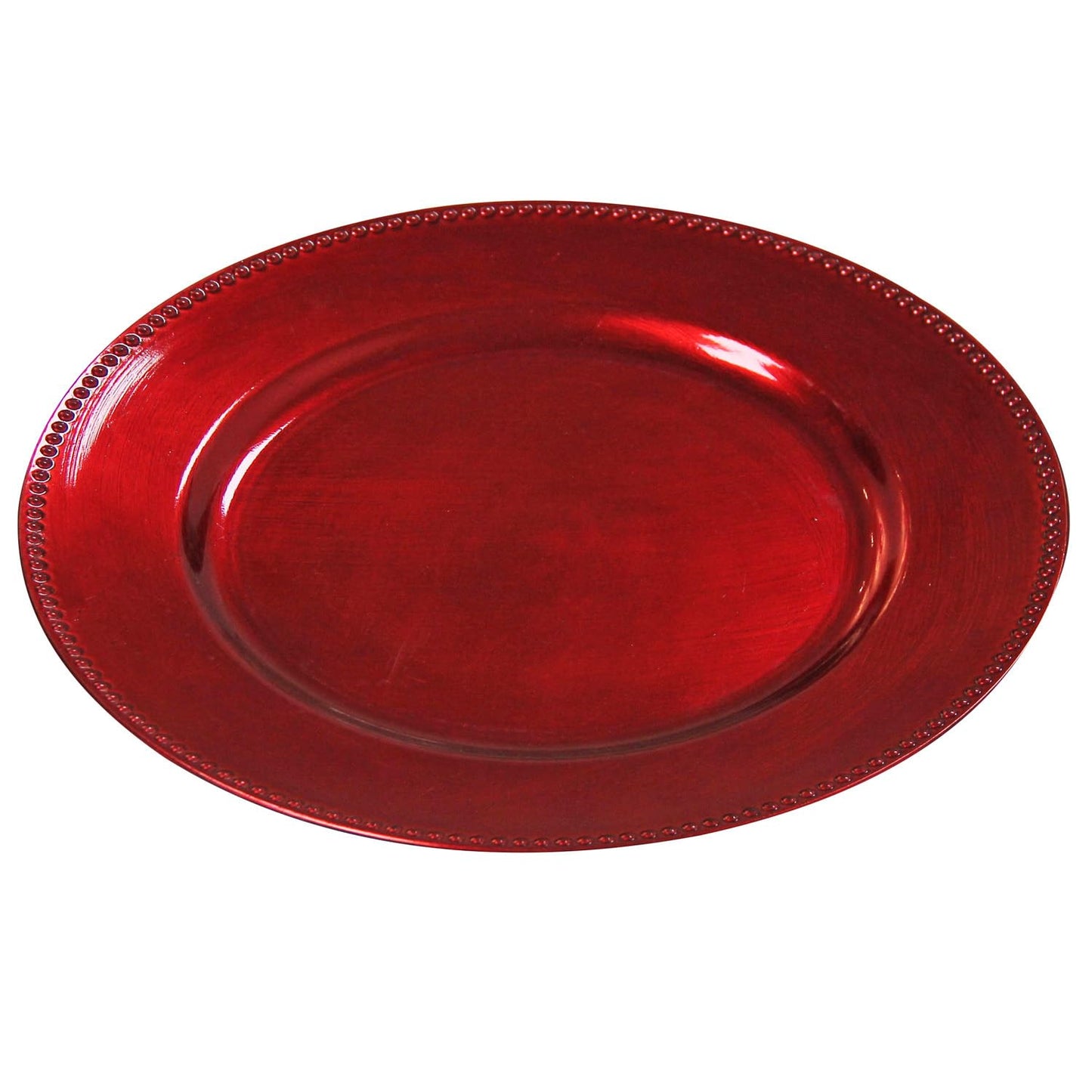 Stone Edge Plastic Charger Plates - 13in - Set of 12