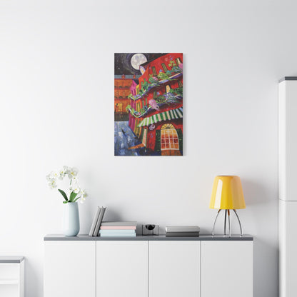 Cafe’ Rouge - Richard Lewis - Canvas Art Print