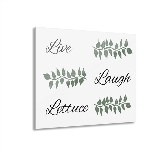 Live Laugh Lettuce 14"x11"