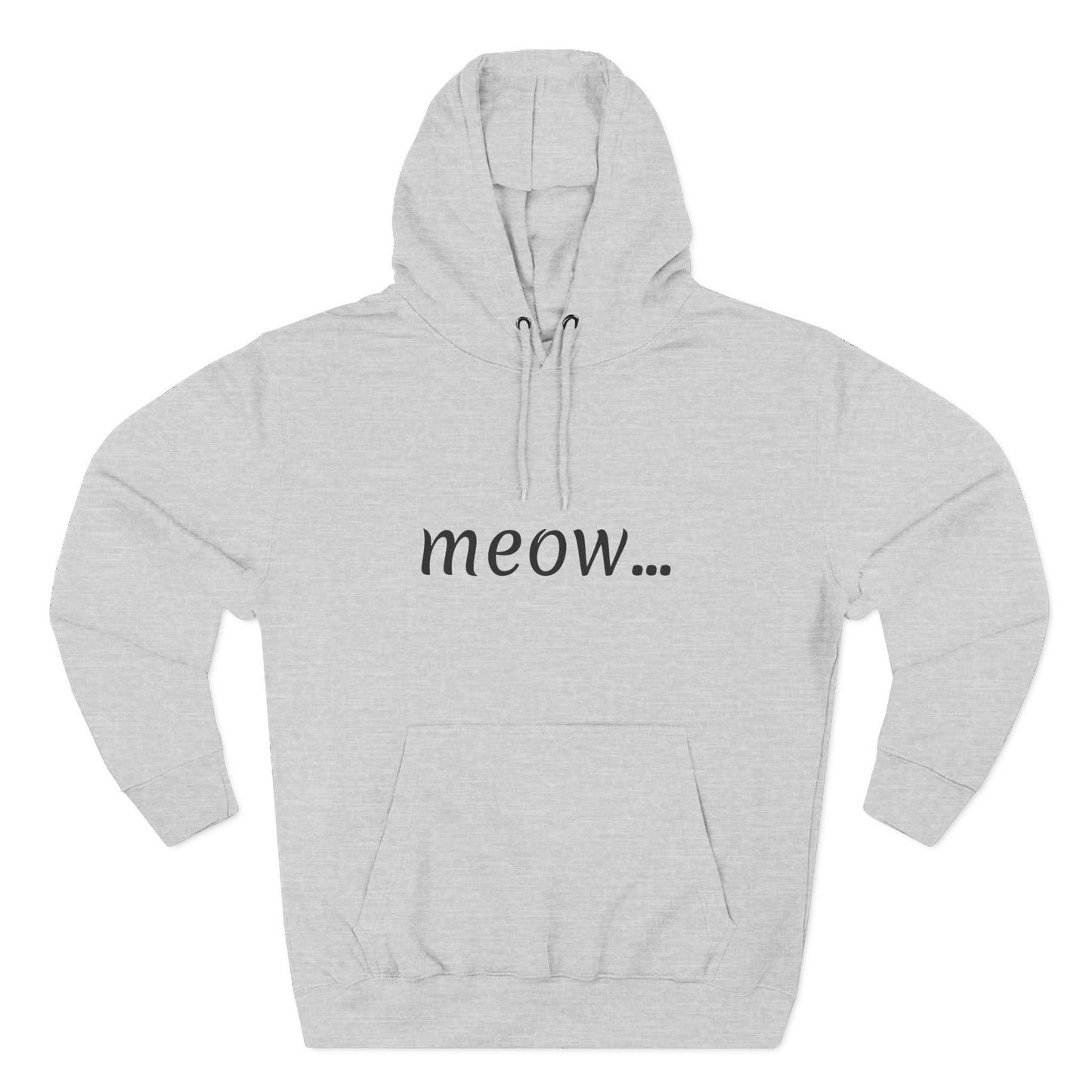 meow... - Cozy Cat Lover Hoodie - Fleece - Casual Wear