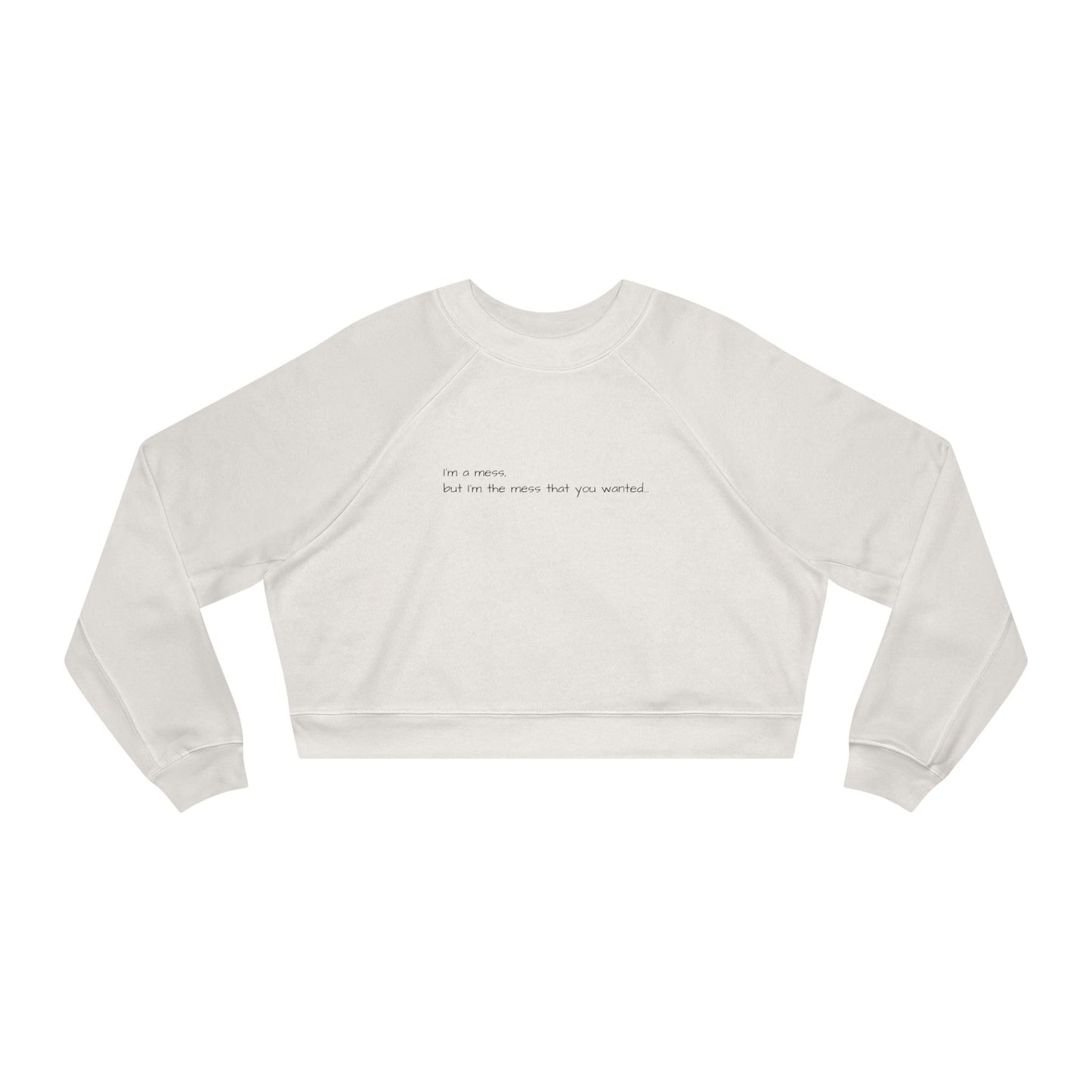 Cropped Fleece Pullover - Sweatshirt