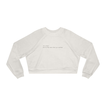 Cropped Fleece Pullover - Sweatshirt