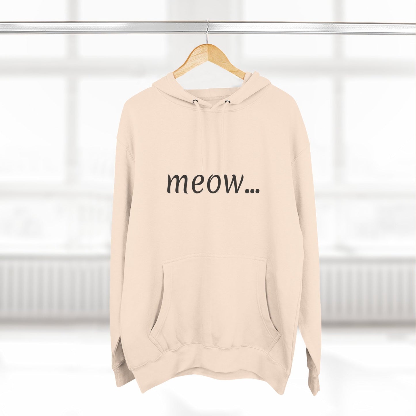 meow... - Cozy Cat Lover Hoodie - Fleece - Casual Wear