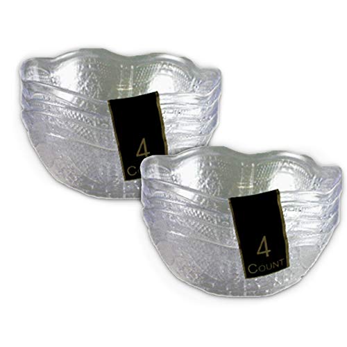 Crystal Cut Plastic Bowls - Set of 8