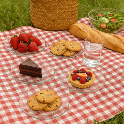 Glass Salad Plate - 7.5in - Set of 4