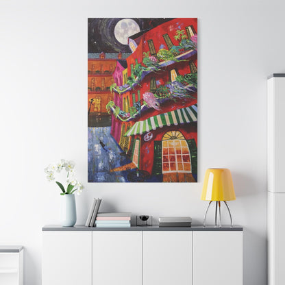 Cafe’ Rouge - Richard Lewis - Canvas Art Print