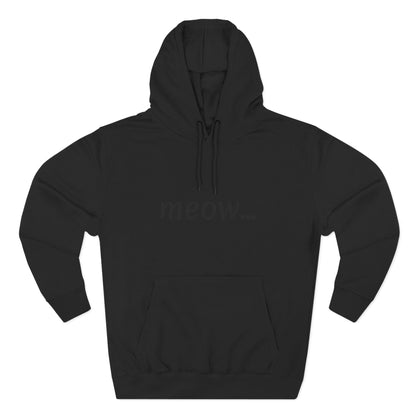 meow... - Cozy Cat Lover Hoodie - Fleece - Casual Wear