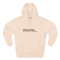 meow... - Cozy Cat Lover Hoodie - Fleece - Casual Wear