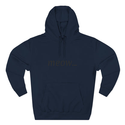 meow... - Cozy Cat Lover Hoodie - Fleece - Casual Wear