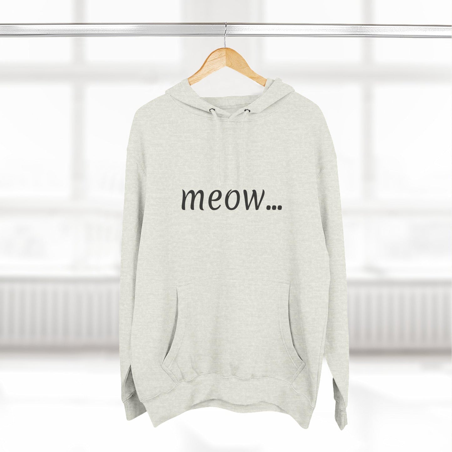 meow... - Cozy Cat Lover Hoodie - Fleece - Casual Wear