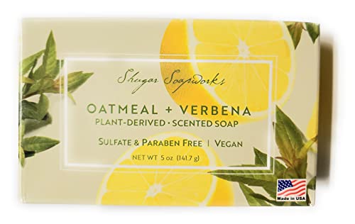 Shugar Soapworks Oatmeal & Verbena Soap - 5 Ounce Beauty Bar