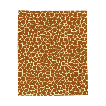 Giraffe Print - Cozy Velveteen Plush Blanket