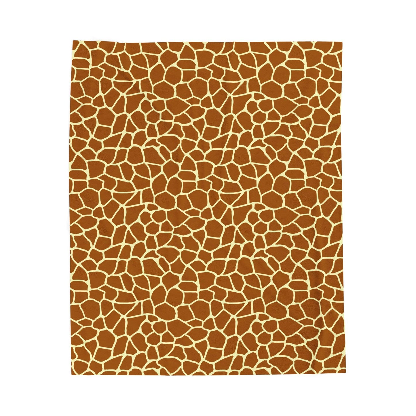 Giraffe Print - Cozy Velveteen Plush Blanket