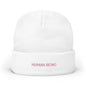 Human Being - Embroidered Knit Beanie