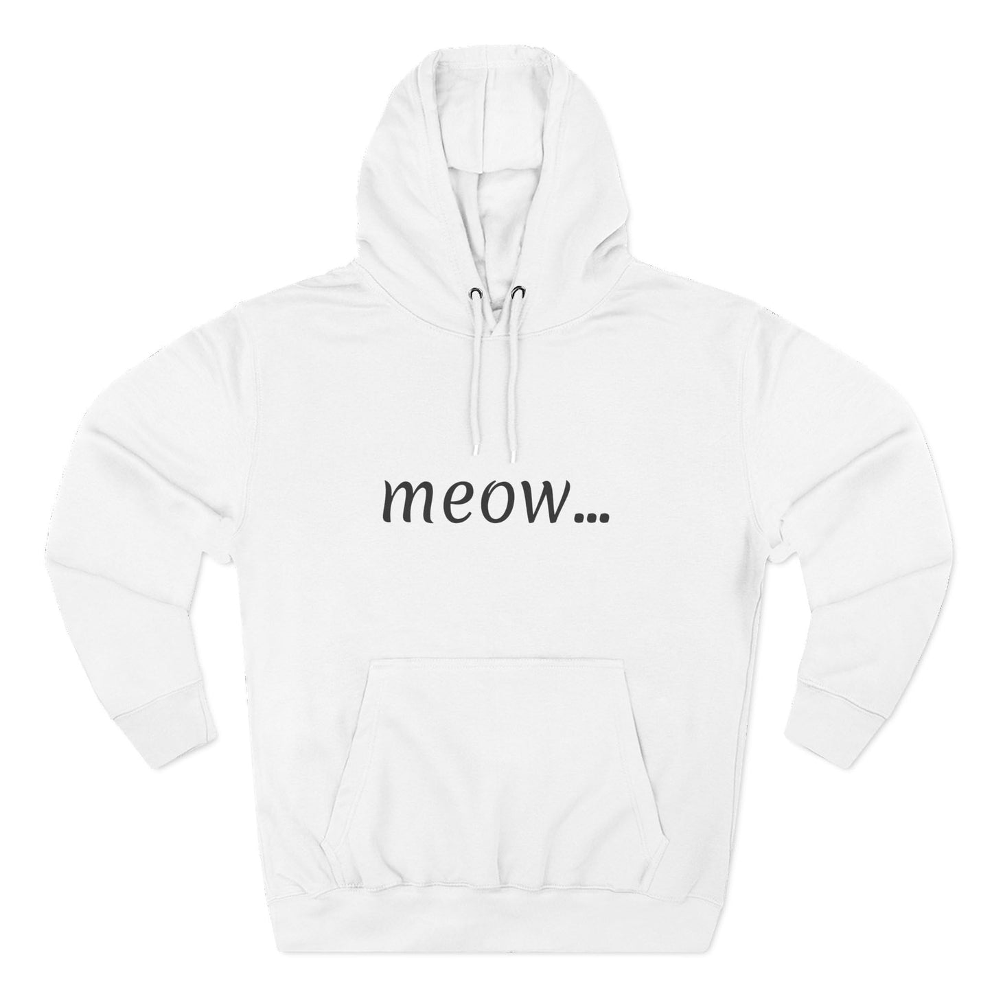 meow... - Cozy Cat Lover Hoodie - Fleece - Casual Wear