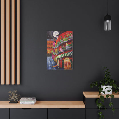 Cafe’ Rouge - Richard Lewis - Canvas Art Print