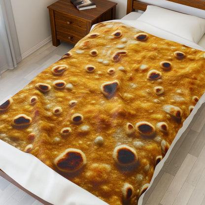 Tortilla/Burrito - Cozy Velveteen Plush Blanket