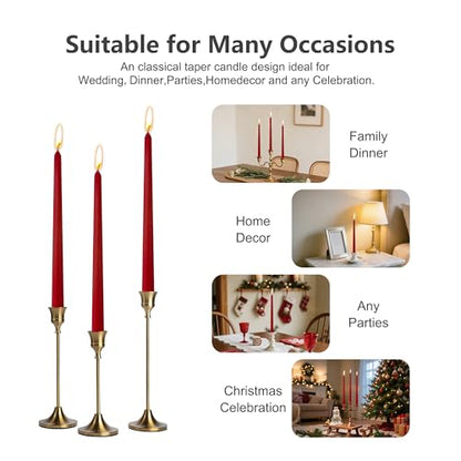 Taper Candles - 10in - White