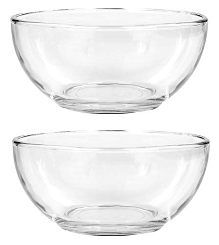 Clear Glass Bowl - 6in - Set of 2